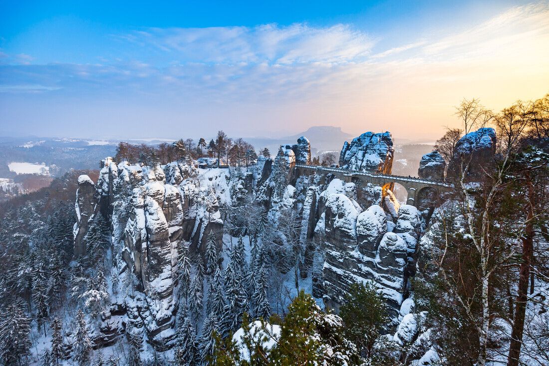 Sächsische Schweiz im Winter