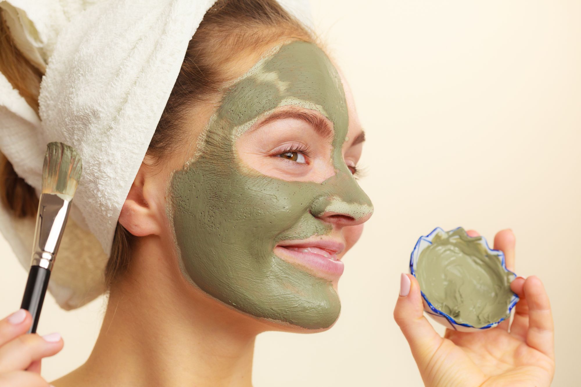 Gesichtsmaske mit Algen